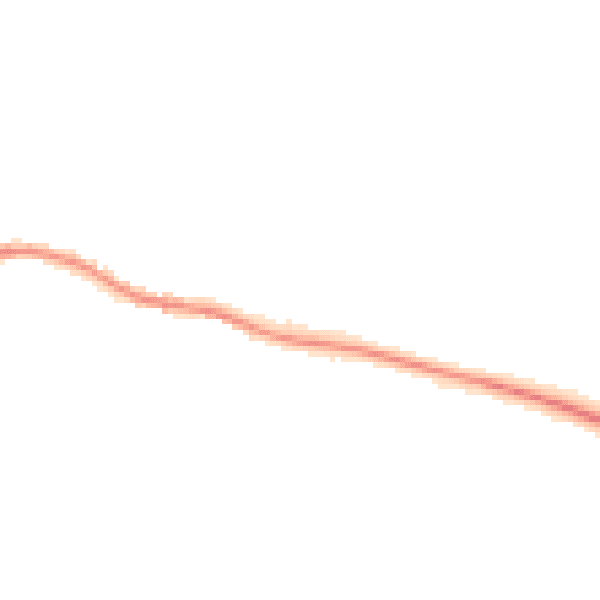Night-time road noise heatmap for DL2 3BG