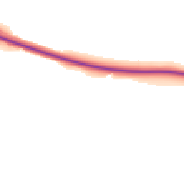 Daytime road noise heatmap for DL2 3BL