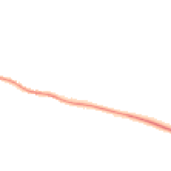 Night-time road noise heatmap for DL2 3DB