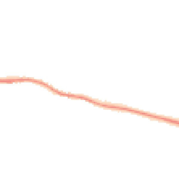 Night-time road noise heatmap for DL2 3DD