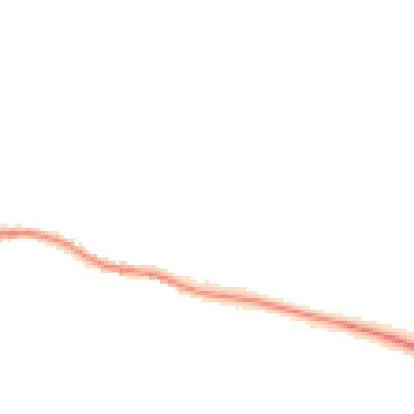 Night-time road noise heatmap for DL2 3DF