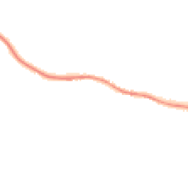 Night-time road noise heatmap for DL2 3DJ