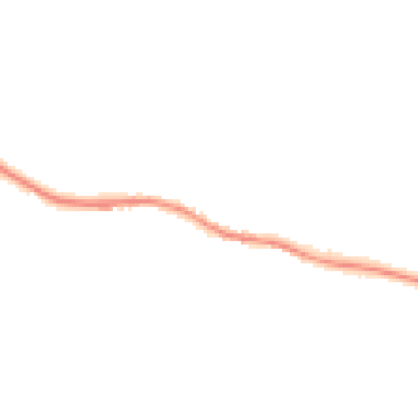Night-time road noise heatmap for DL2 3EA