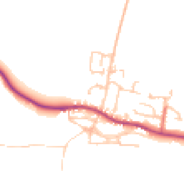 Daytime road noise heatmap for DL2 3ES