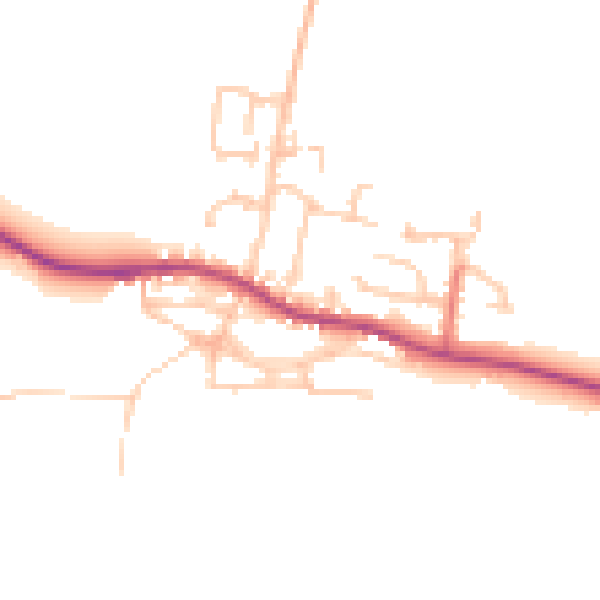Daytime road noise heatmap for DL2 3GB