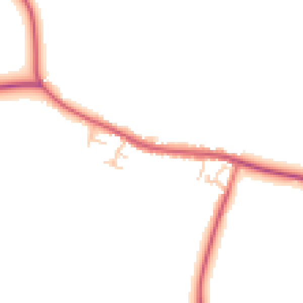 Daytime road noise heatmap for DL2 3HP