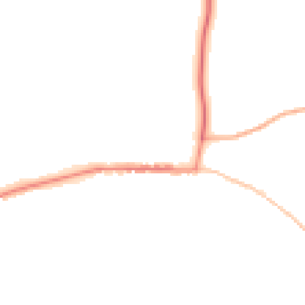 Night-time road noise heatmap for DL2 3ND
