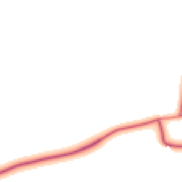 Daytime road noise heatmap for DL2 3NX