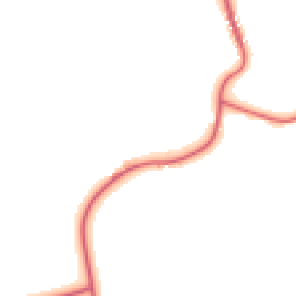 Daytime road noise heatmap for DL2 3QN