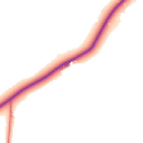 Daytime road noise heatmap for DL2 3QU