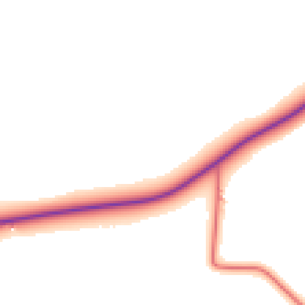 Daytime road noise heatmap for DL2 3QY