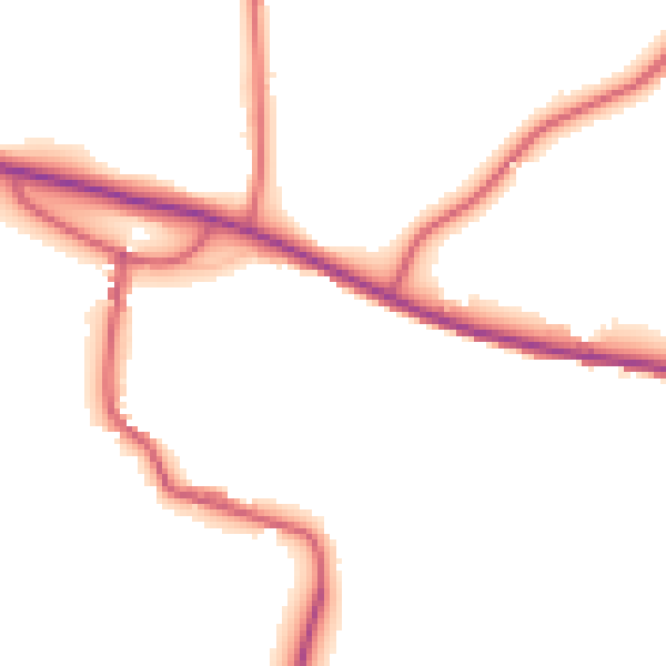 Daytime road noise heatmap for DL2 3SL