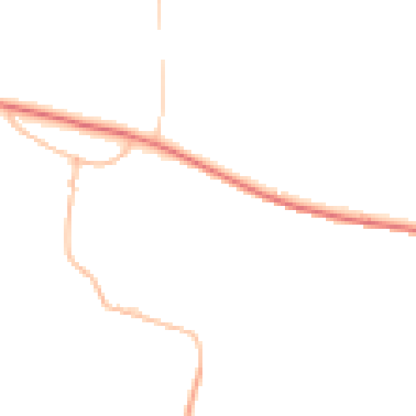 Night-time road noise heatmap for DL2 3SL