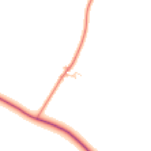 Daytime road noise heatmap for DL2 3TX