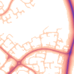 Daytime road noise heatmap for DL5 4AB