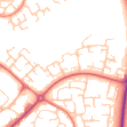 Daytime road noise heatmap for DL5 4AE