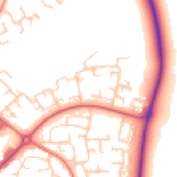 Daytime road noise heatmap for DL5 4AH