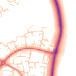 Daytime road noise heatmap for DL5 4AN