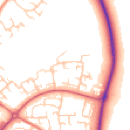 Daytime road noise heatmap for DL5 4AR