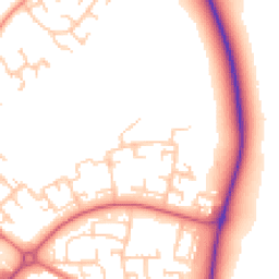 Daytime road noise heatmap for DL5 4AT