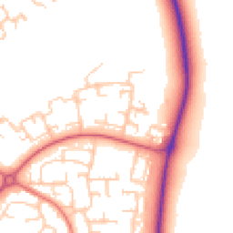 Daytime road noise heatmap for DL5 4AW
