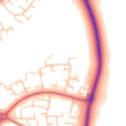 Daytime road noise heatmap for DL5 4AZ
