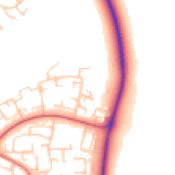 Daytime road noise heatmap for DL5 4BD
