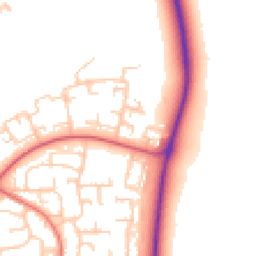 Daytime road noise heatmap for DL5 4BJ
