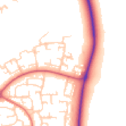 Daytime road noise heatmap for DL5 4BL