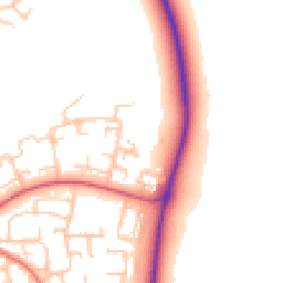 Daytime road noise heatmap for DL5 4BQ