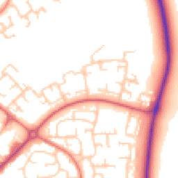 Daytime road noise heatmap for DL5 4BW