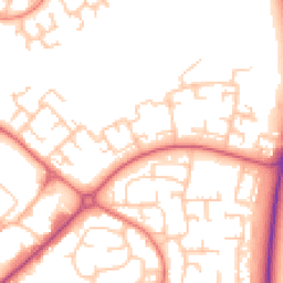 Daytime road noise heatmap for DL5 4DA