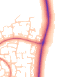 Daytime road noise heatmap for DL5 4DD