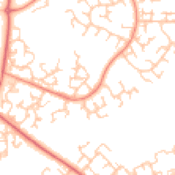 Daytime road noise heatmap for DL5 4DG