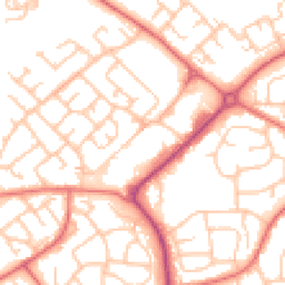 Daytime road noise heatmap for DL5 4DP