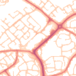 Daytime road noise heatmap for DL5 4DZ