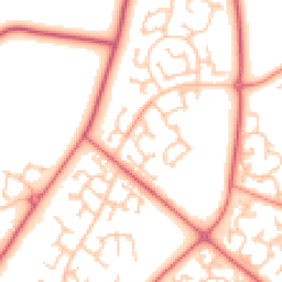 Daytime road noise heatmap for DL5 4FD