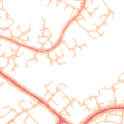 Daytime road noise heatmap for DL5 4RD