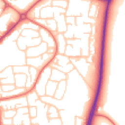 Daytime road noise heatmap for DL5 5AB