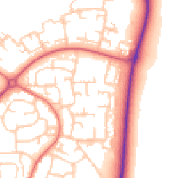 Daytime road noise heatmap for DL5 5AW