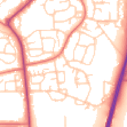 Daytime road noise heatmap for DL5 5BF