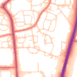 Daytime road noise heatmap for DL5 5DY