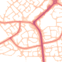 Daytime road noise heatmap for DL5 5LQ