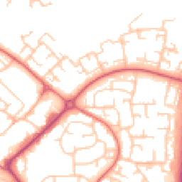 Daytime road noise heatmap for DL5 5RN