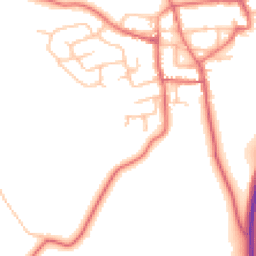Daytime road noise heatmap for DL5 6BB
