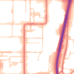 Daytime road noise heatmap for DL5 6BD