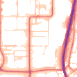 Daytime road noise heatmap for DL5 6BF