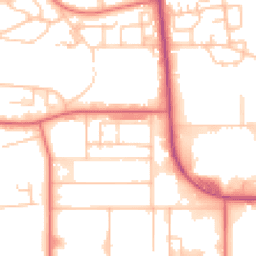 Daytime road noise heatmap for DL5 6DU
