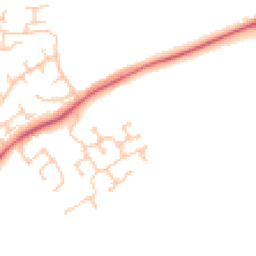 Daytime road noise heatmap for DL5 6GP