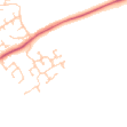 Daytime road noise heatmap for DL5 6GQ